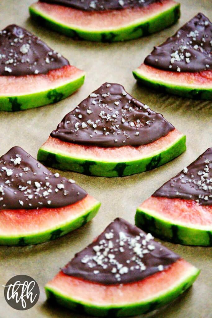Chocolate Covered Watermelon Slices with Sea Salt  The 