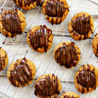 Gluten-Free Vegan Flourless Caramel Thumbprint Cookies | The Healthy Family and Home