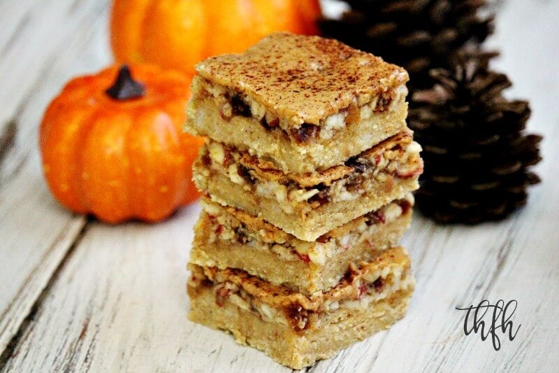 Gluten-Free Vegan Flourless No-Bake Peanut Butter Apple Bars | The Healthy Family and Home