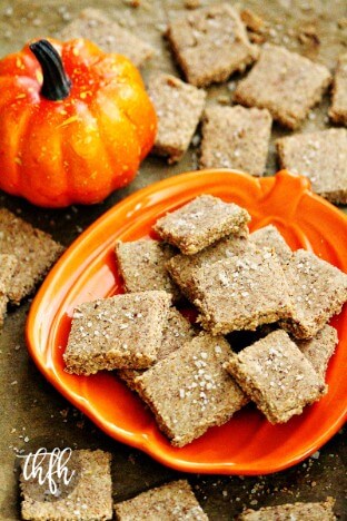 Gluten-Free Vegan Flourless Pumpkin Spice Crackers with Sea Salt | The Healthy Family and Home