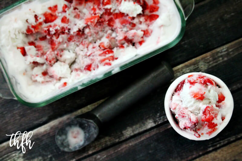 Vegan Strawberry Ice Cream | The Healthy Family and Home