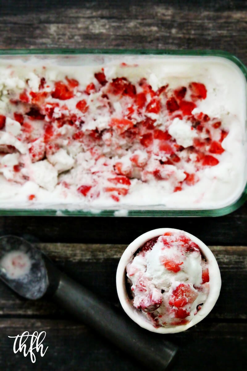 Vegan Strawberry Ice Cream | The Healthy Family and Home
