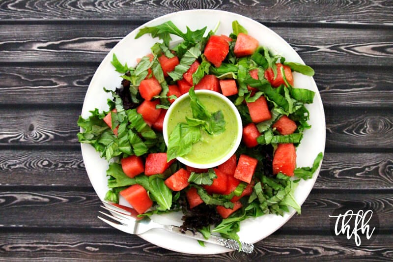 Watermelon Basil Salad with Fresh Basil Vinaigrette | The Healthy ...