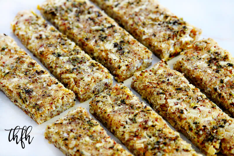 Gluten Free Vegan Flourless Cheesy Garlic Breadsticks