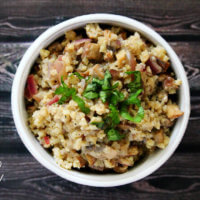 Lectin-Free Vegan Mushroom Cauliflower Rice Risotto | The Healthy Family and Home