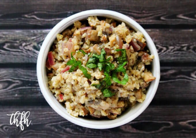Lectin-Free Vegan Mushroom Cauliflower Rice Risotto | The Healthy Family and Home
