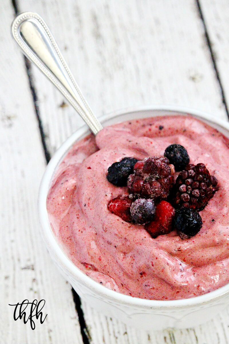 Gluten-Free Vegan Mixed Berry Protein Smoothie Bowl | The Healthy Family and Home