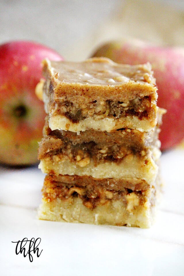 Gluten-free Vegan No-bake Caramel Apple Bars