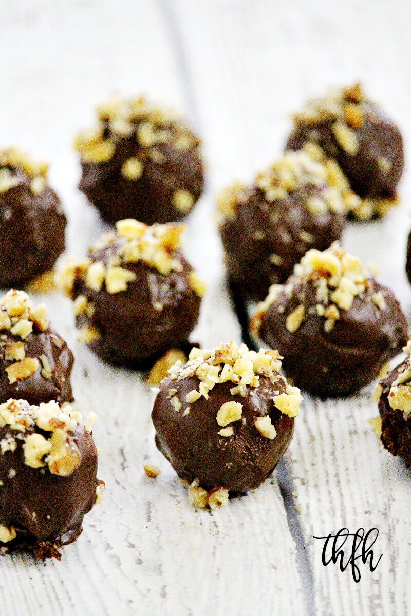 Lectin-Free Vegan Tahini Brownie Truffles | The Healthy Family and Home