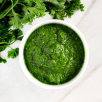Clean Eating Vegan Chimichurri Sauce | The Healthy Family and Home