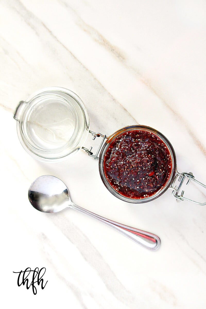 Clean Eating No-Cook Dark Cherry Chia Jam | The Healthy Family and Home