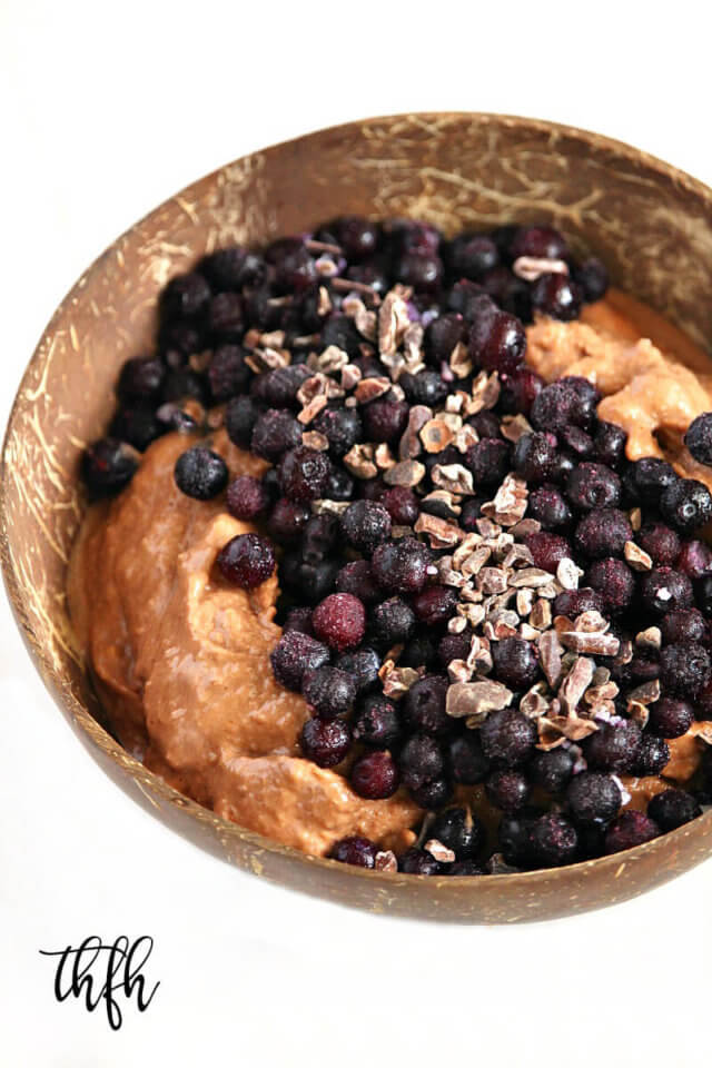 Chocolate Cauliflower "Nice Cream" Smoothie Bowl