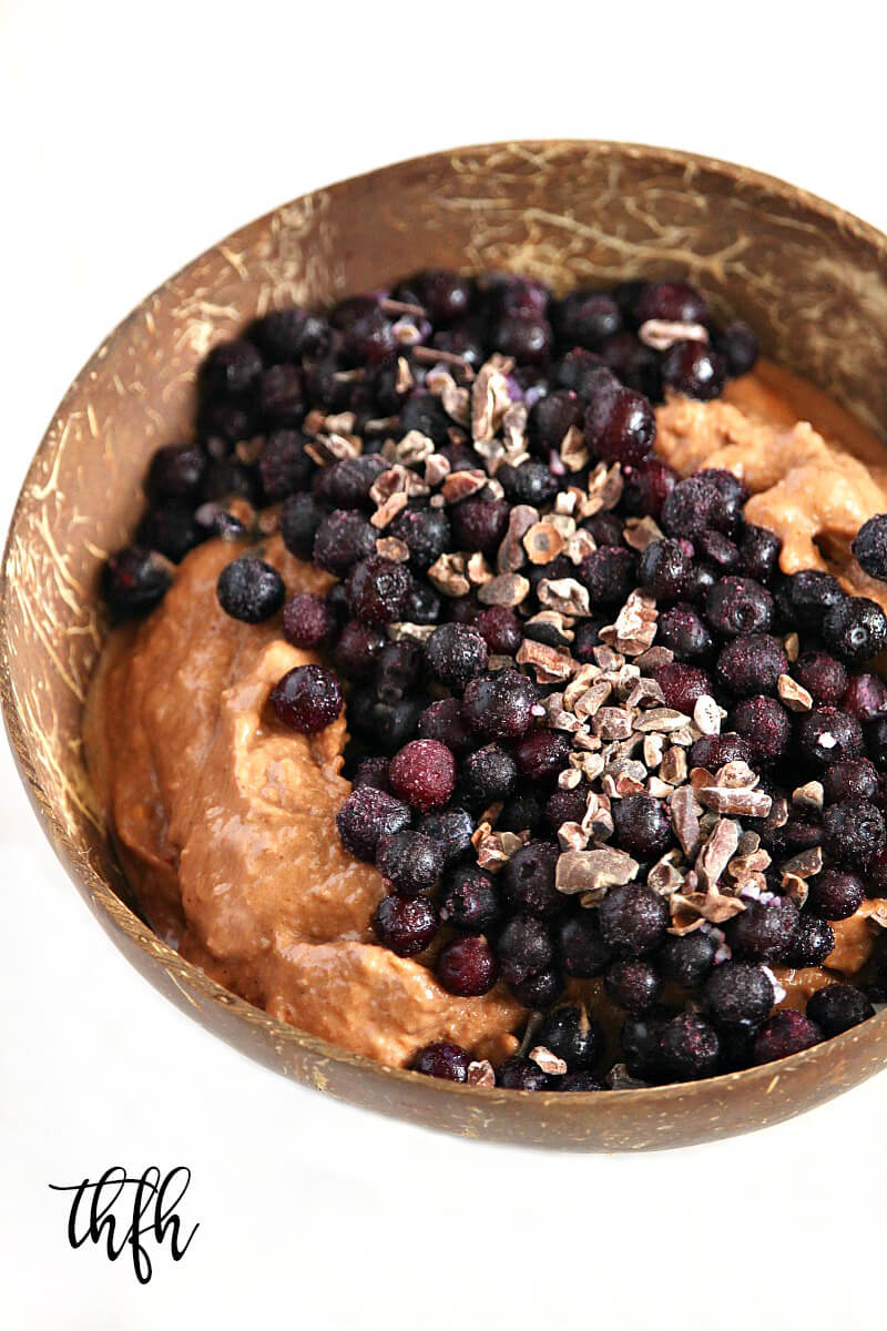 Vegan Chocolate Cauliflower Nice Cream Smoothie Bowl | The Healthy Family and Home