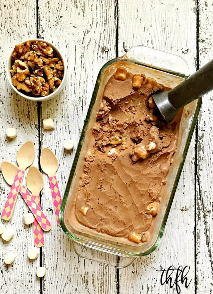 Gluten-Free Vegan Chocolate Rocky Road Ice Cream | The Healthy Family and Home