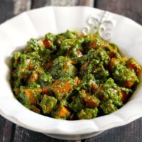 Lectin-Free Vegan Cilantro Pesto Sweet Potato Salad | The Healthy Family and Home